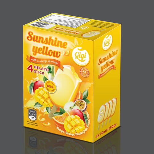 Box for ice cream brand