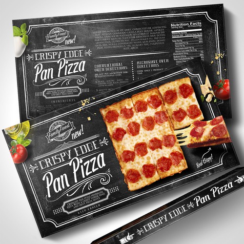 Family Finest Frozen Pizza Box