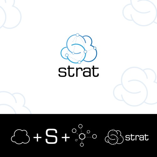 Simple and modern logo cloud concept