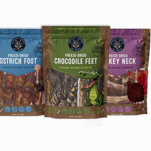 Pet Freeze-Dried packages