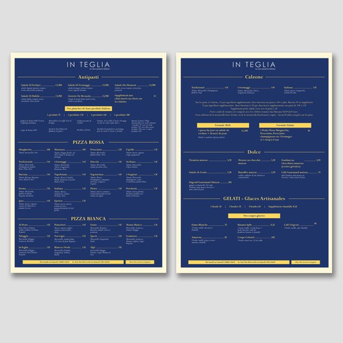 Restaurant Menu