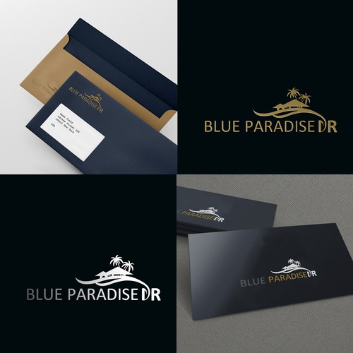 High End Caribbean Resort Logo and Brand Package 