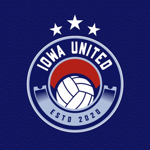 Iowa United's junior volleyball elite club logo