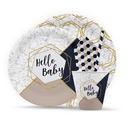 Modern Baby Shower Party Set 