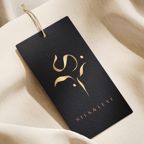 Silk & Leaf - Elegant Logo Design