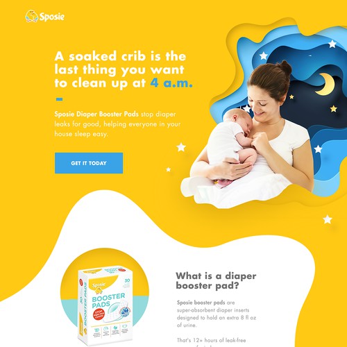 TOP BABY-PRODUCTS BRAND NEEDS YOUR HELP - LANDING PAGE DESIGN