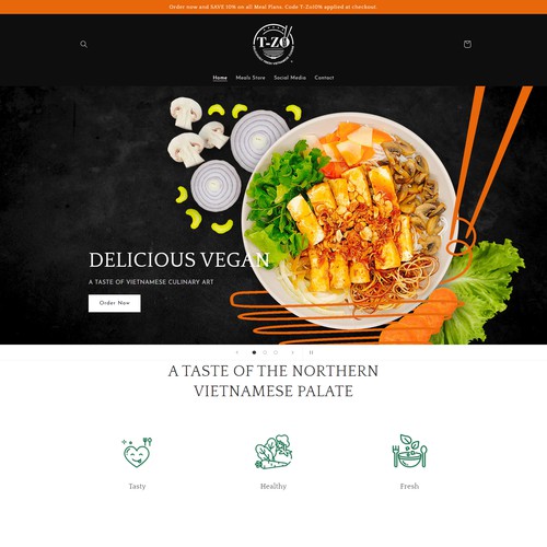 BRANDING & WEBSITE DESIGN- DEVELOPMENT | Design for T-Zo Vietnamese Restaurant
