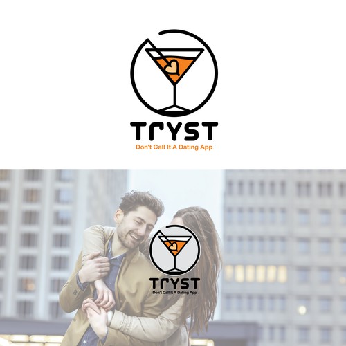 Logo concept for Dating App TRYST