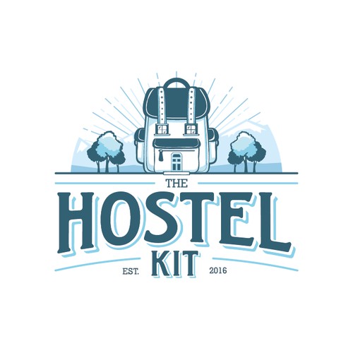 Hostel kit landscape logo