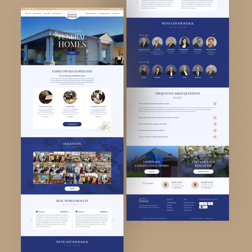 Funeral home website