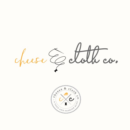 Create a dynamic logo for a food and fashion blog - Cheese & Cloth Co.