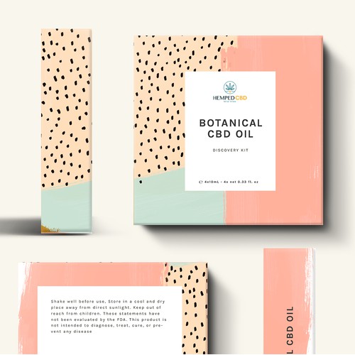 Hemped CBD – Botanical CBD Oil Discovery Kit Packaging