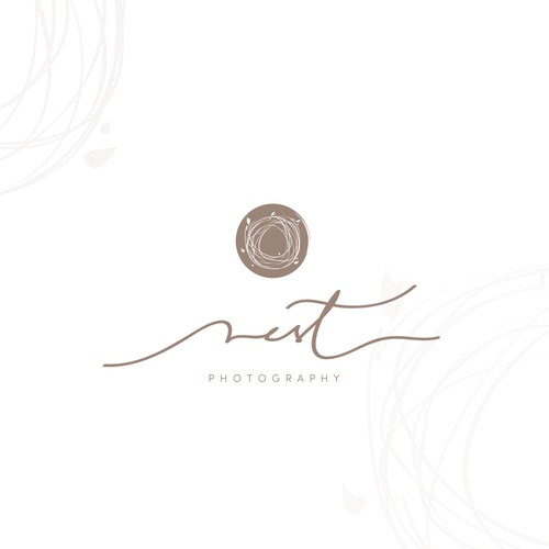 Artistic logo for newborn photographer