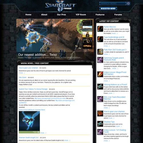StarCraft2 fan page