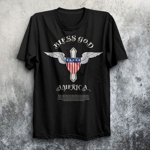 Patriotic Christian T Shirt Design