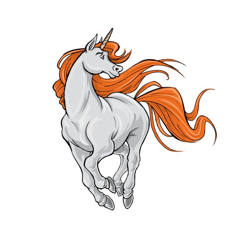 One of the 8 unicorn illustrations for the website