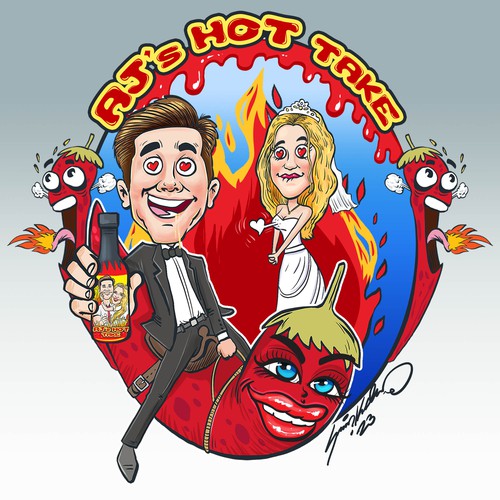 Cartoon label