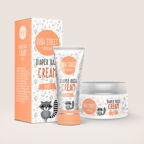 Package design for baby cream