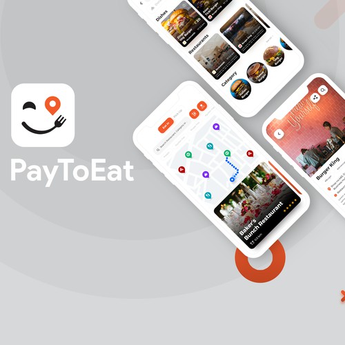 Pay to Eat App UI design concept