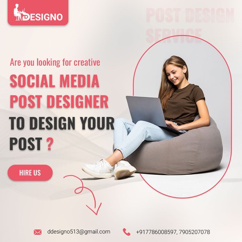 Social media post design for Ddesigno