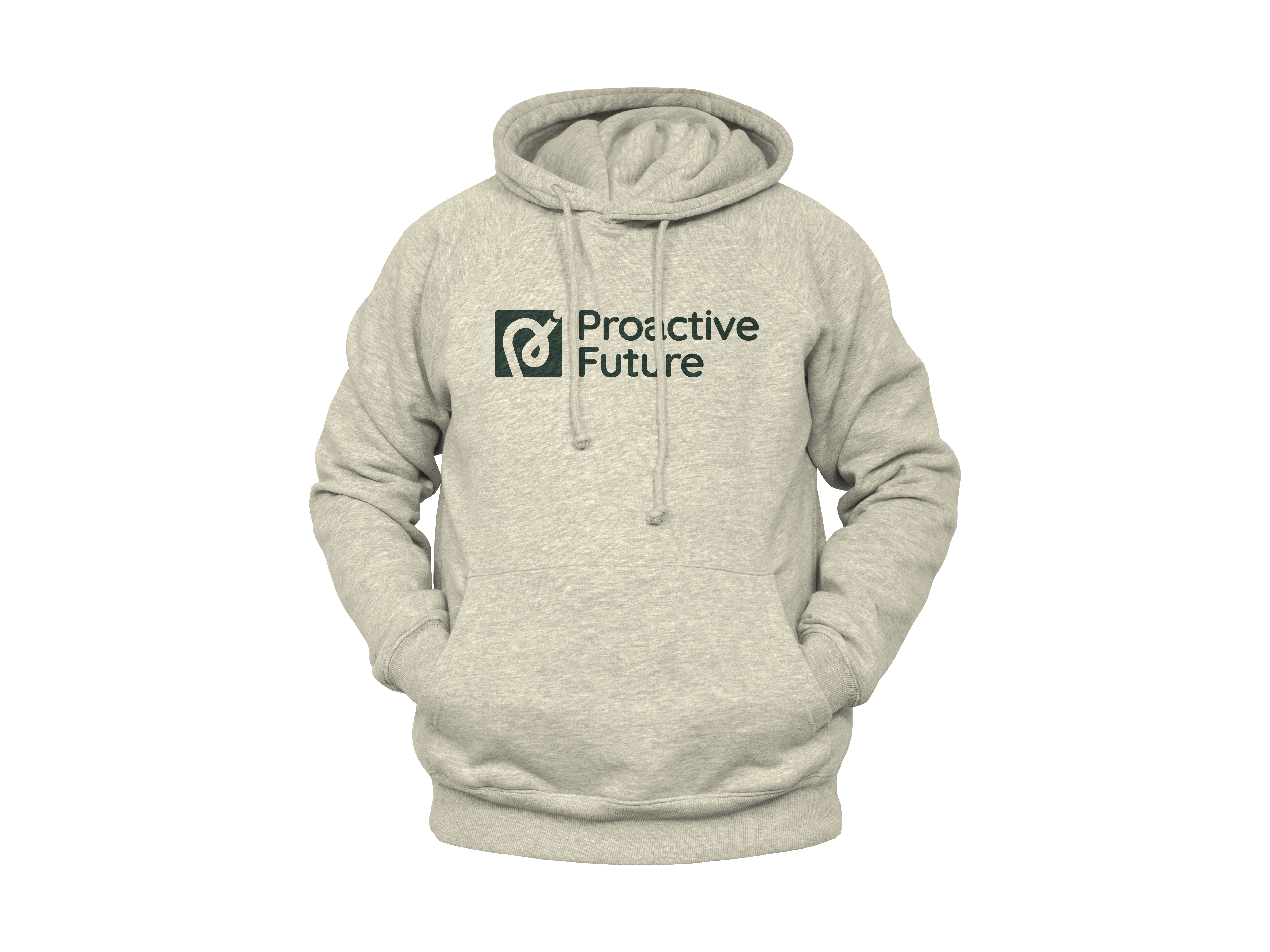Hoodie with minimalist and modern design in the back