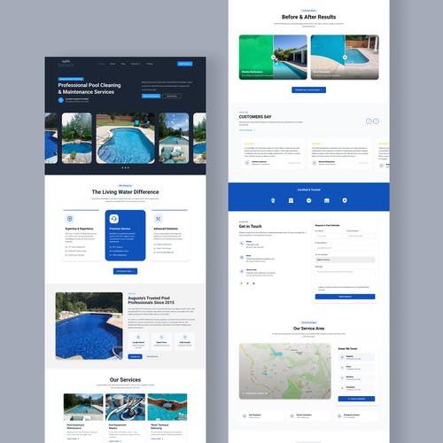 Pool Repair & Maintenance Landing Page