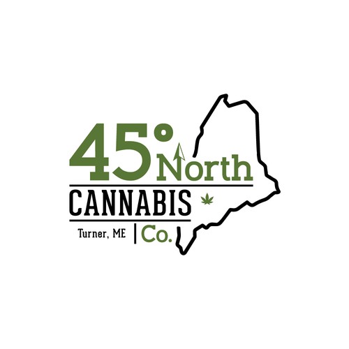 Logo design for cannabis company located in Maine