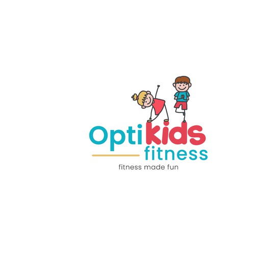 Logo concept for kid fitness