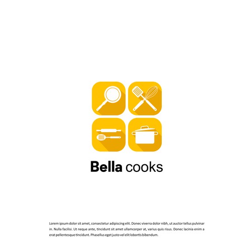 Modern combination logo for Bella Cooks