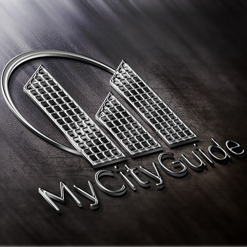 Logo Design for MyCityGuide (Metallic)