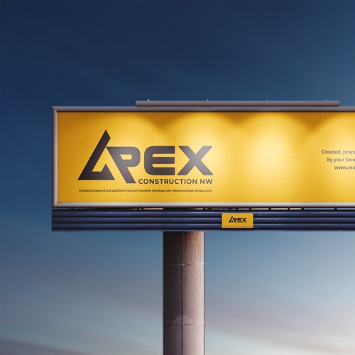 Apex construction logo design