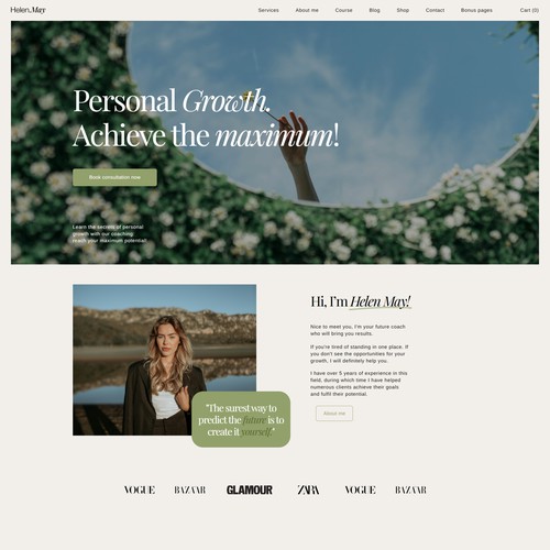 Personal Website for Life Coach