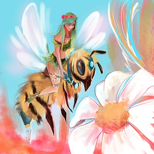 the fairy and the bee