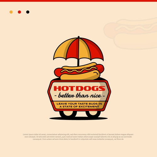 Hot dogs Stand Logo
