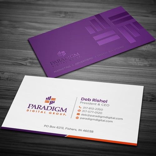 Business card contest winner