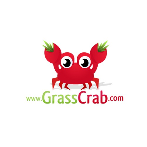 Grass Crab Logo Design