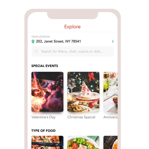 Ui Concept for Cheflit Application