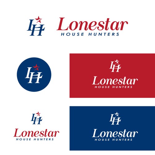 Bold logo for a husband wife real estate brand
