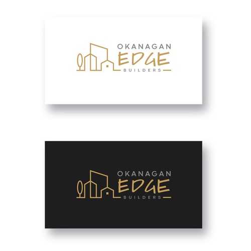 okanagan edge builders logo design