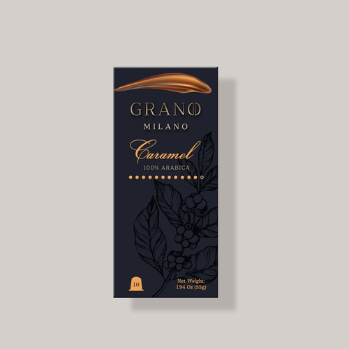 Packaging design for Grano Milano Coffee