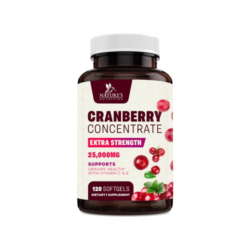  Natural Cranberry Concentrate Design Needed for Nature's Nutrition