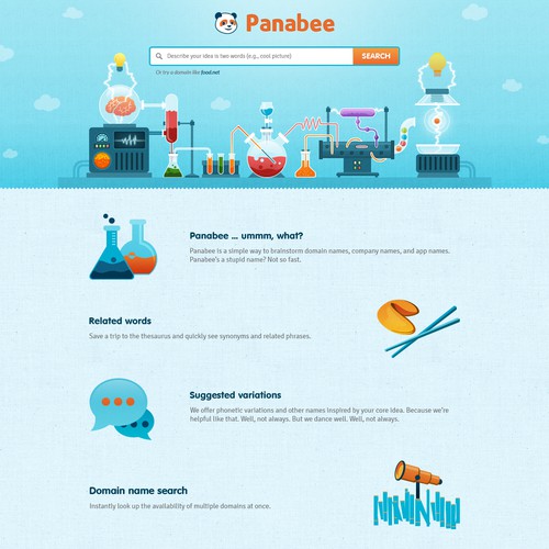 Web design for Panabee 