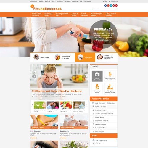 responsive parallax website redesign