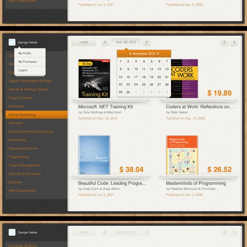 Design our iPad book store App for selling technical journals