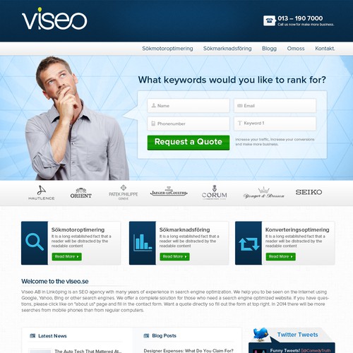 Help Viseo with a new website design