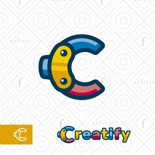 Letter C Toy Logo