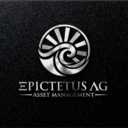 a Logo that inspire trust and luxury financial services starting from the philosopher EPICTETUS