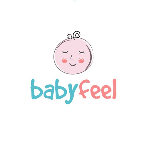 Cute, casual logo for baby products company