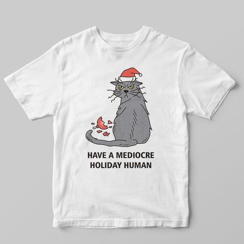 Cat Christmas Shirt Design