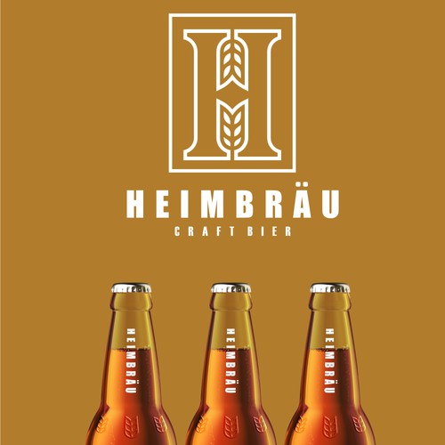 Simple logo for HEIMBRAU CRAFTBIER